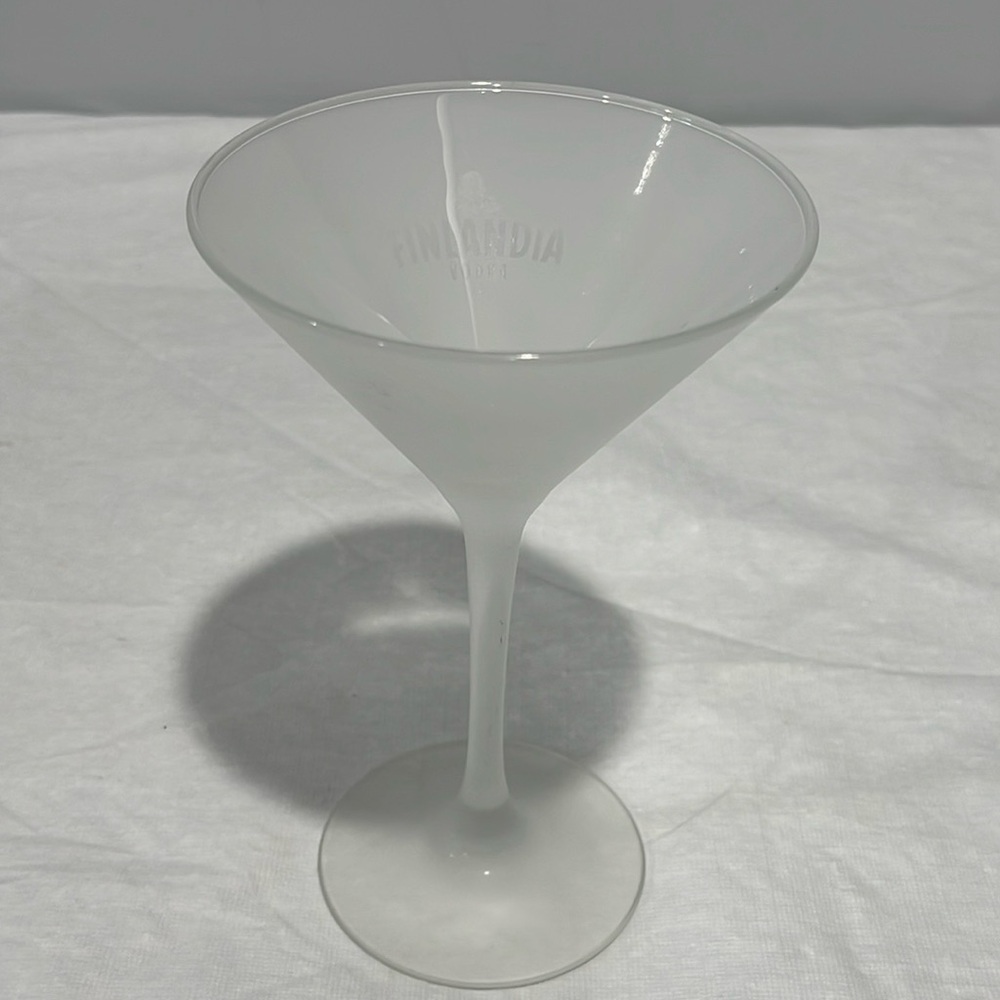 Finlandia Vodka frosted martini cocktails glass 5 oz capacity